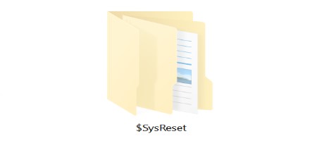 Папка SysReset в Windows 10