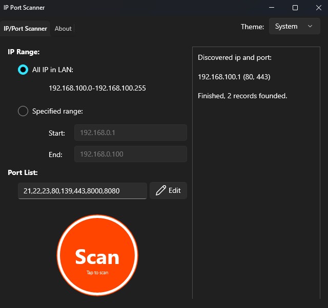 ip port scanner