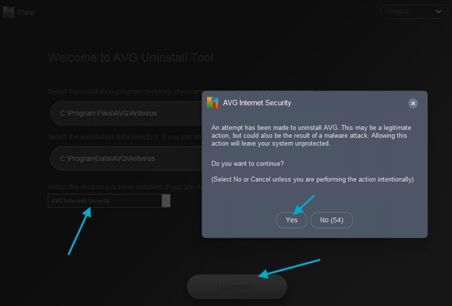 Как удалить антивирус avg при помощи AVGClear