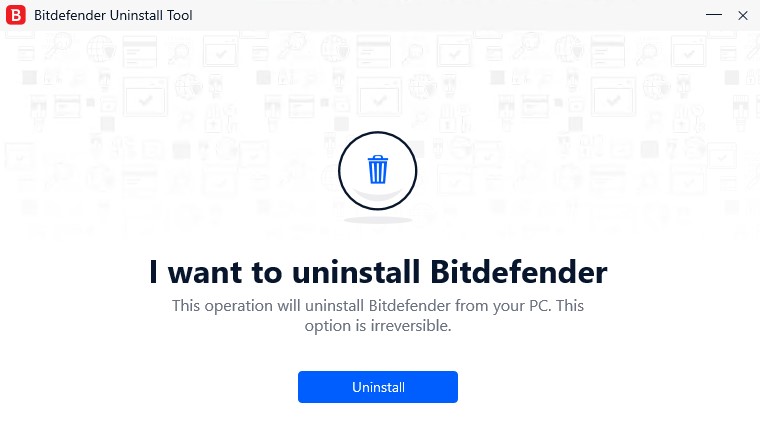 Как удалить BitDefender с BitDefenderUninstallTool