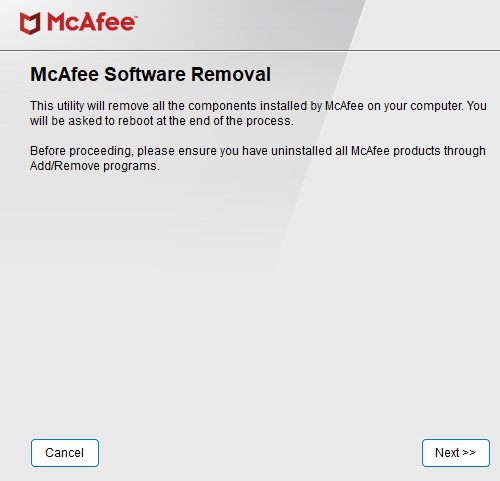 Как удалить McAfee при помощи Consumer Product (MCPR)