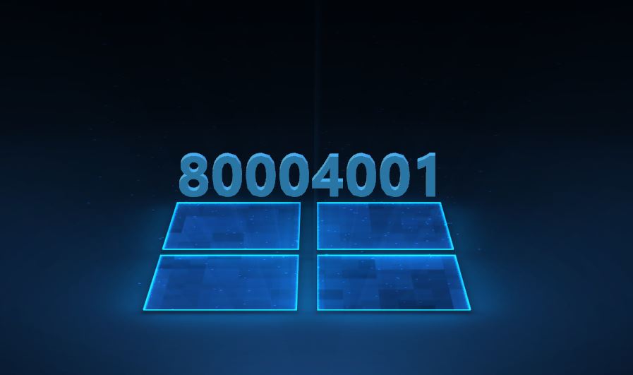 80004001 код ошибки windows 10