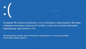 Clock watchdog timeout windows 10 как исправить