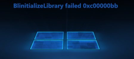 BlinitializeLibrary failed 0xc00000bb