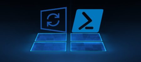 установить обновление Windows 10 с помощью PowerShell