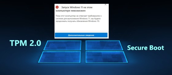 Ваш компьютер не соответствует минимальным требованиям windows 11