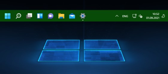 Как убрать фон панели задач windows 11