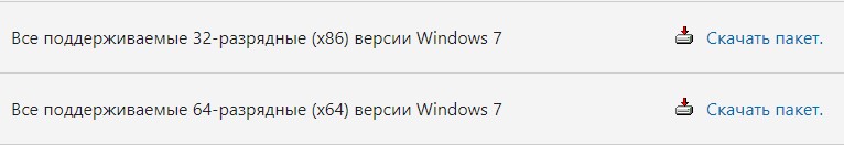 специальный пакет обновления windows 7
