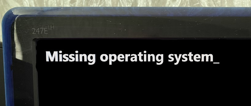 Missing Operating System операционная система отсутствует