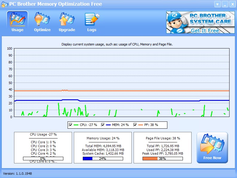 PC Brother Memory Optimization Free