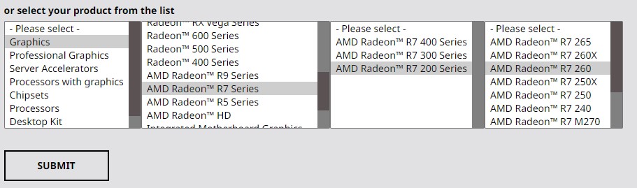 выбор драйвера для видеокарты AMD