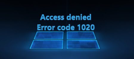 Access denied Error code 1020