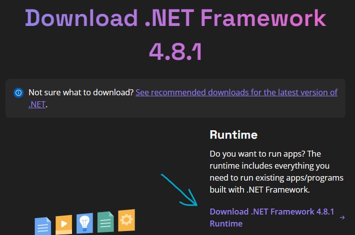 Обновить Microsoft NET Framework 4.8.1