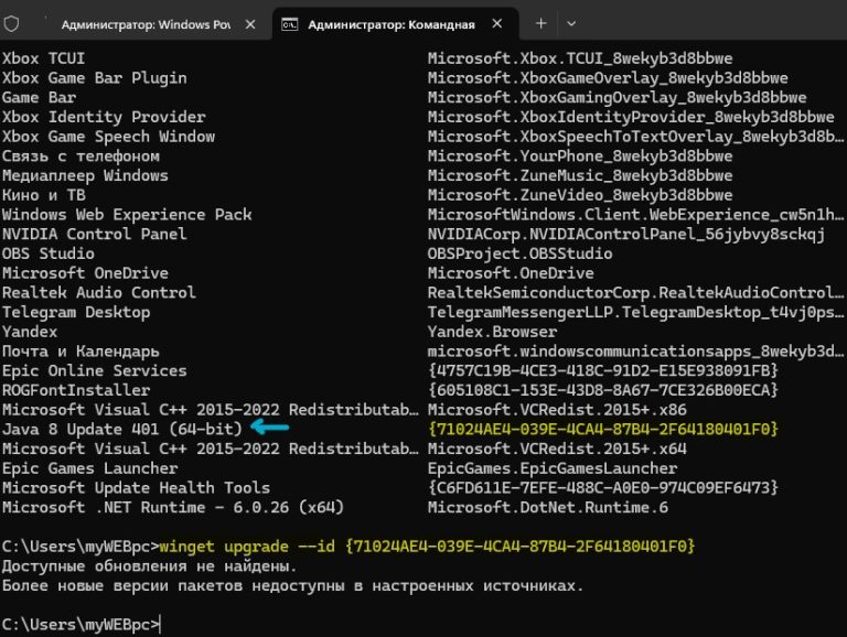 Java: Скачать, обновить, установить и узнать версию