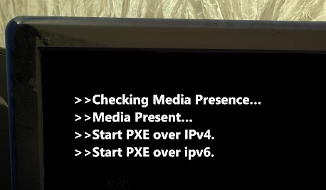 Checking Media Presence pxe ipv4