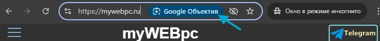 гугл объектив в строке хром