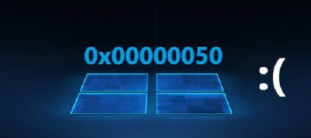 Ошибка 0x00000050 на синем экране Windows