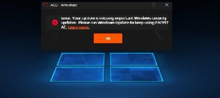 FACEIT Anti-cheat Your system is missing important windows security