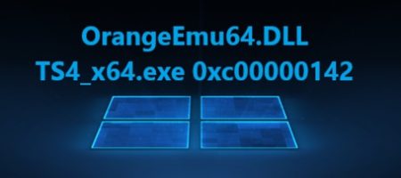 OrangeEmu64.DLL и TS4_x64.exe 0xc00000142