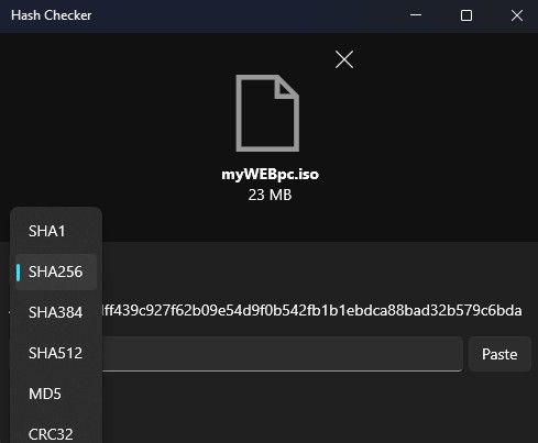 Hash Checker утилита