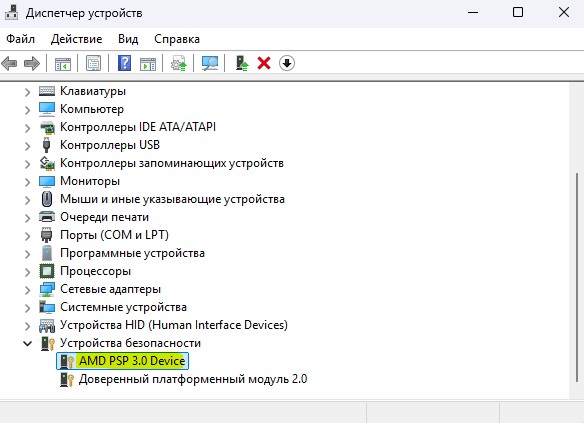 AMD PSP Device