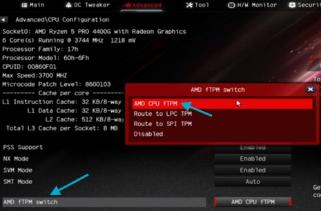 fTPM AMD
